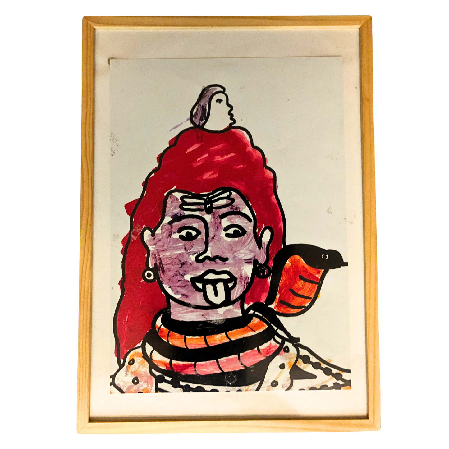 Dominick Pettersson & Montle Moorosi - "Serpent Moon" - Original Print (A3 Giclee Print)