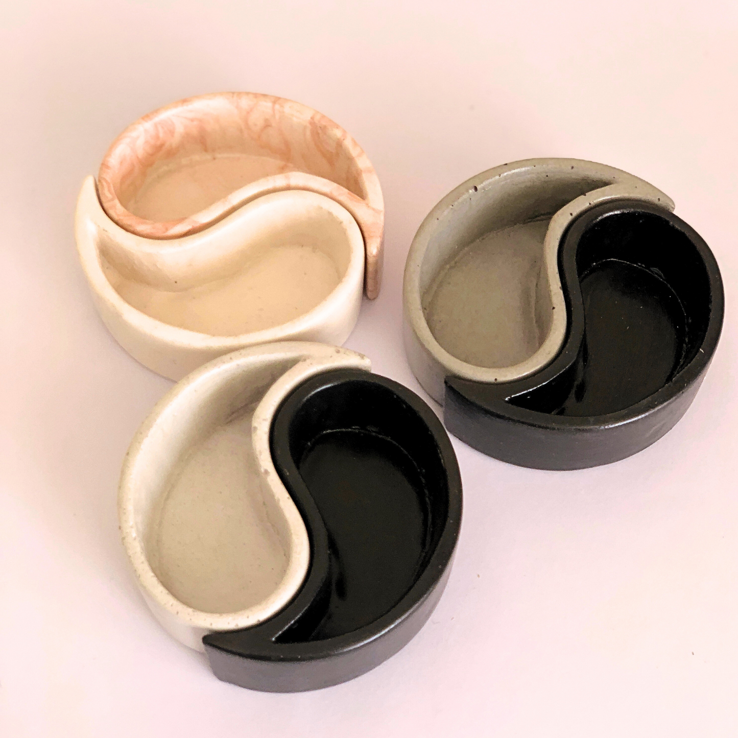 RL Stone Concrete Design - Multipurpose Yin Yang Conrete Bowls