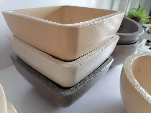Square Concrete Planter Bowl - RL Stone Concrete Design