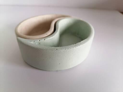 RL Stone Concrete Design - Multipurpose Yin Yang Conrete Bowls