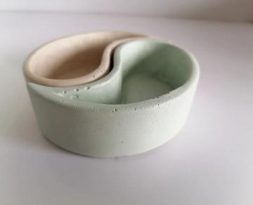 RL Stone Concrete Design - Multipurpose Yin Yang Conrete Bowls
