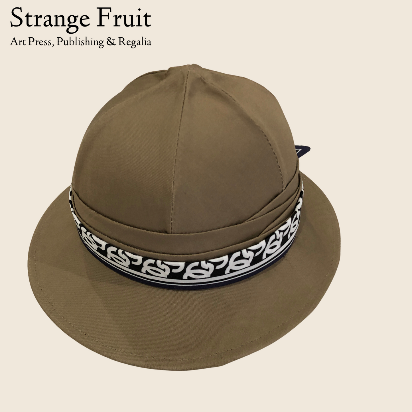 Strange Fruit - Safari Pith Helmet- Brown Cotton Canvas (Includes Free Scarf & Art Print)