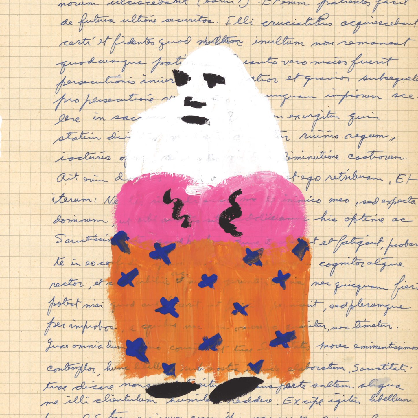 Dominick Pettersson- " Alabaster Plum Thief" : Original Print (A3, Fabriano Paper, 200 GSM)