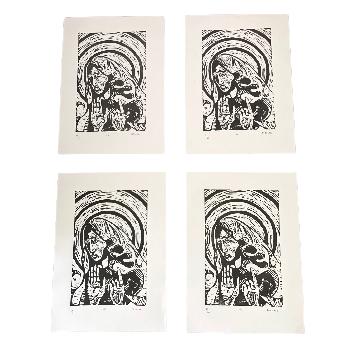 Isis - Balthazar Erasmus (Limited Edition, Original Lino Cut Prints)