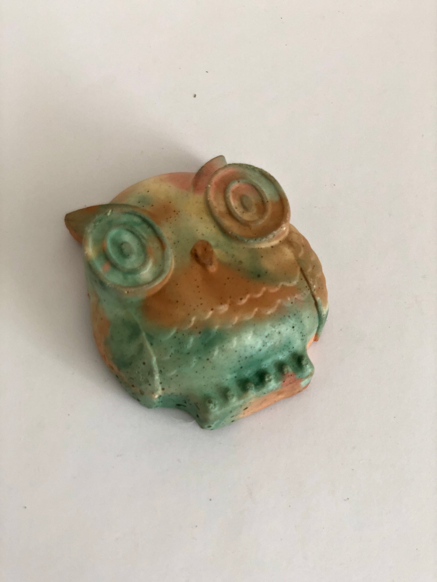 RL Stone Concrete Design - Owl Paper Weight / Wall Ornament