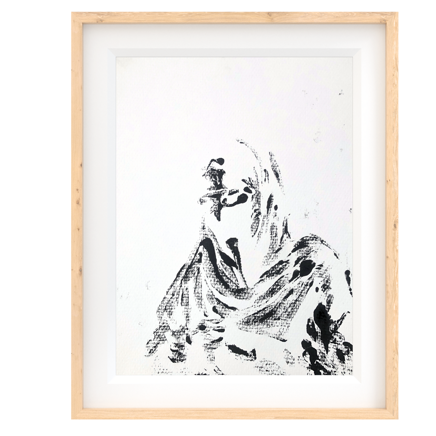 Niqab I - Montle Moorosi - Original Monotype Print