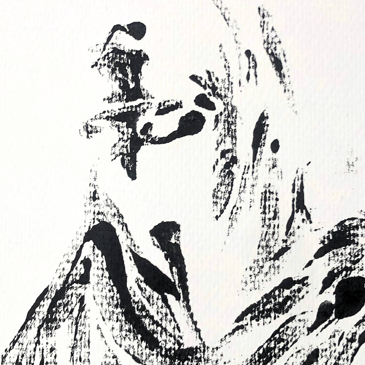 Niqab I - Montle Moorosi - Original Monotype Print