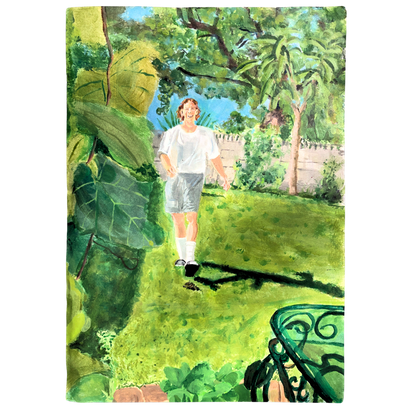 Moments Before Disaster (Acrylic Painting on Bristol Paper) - Balthazar Erasmus- SOLD