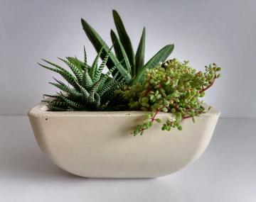 Square Concrete Planter Bowl - RL Stone Concrete Design