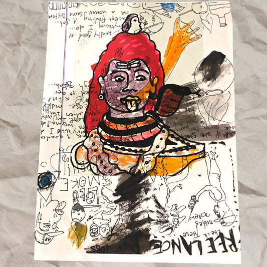 Dominick Pettersson & Montle Moorosi - "Indian Freelance" - Original Misprint - A3