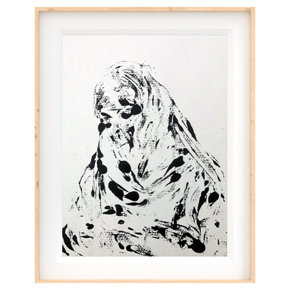 Niqab II - Montle Moorosi - Original Monotype Print