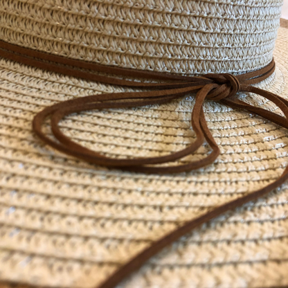 Strange Fruit : Womens Cubana Straw Hat - Brown & Tan - SALE