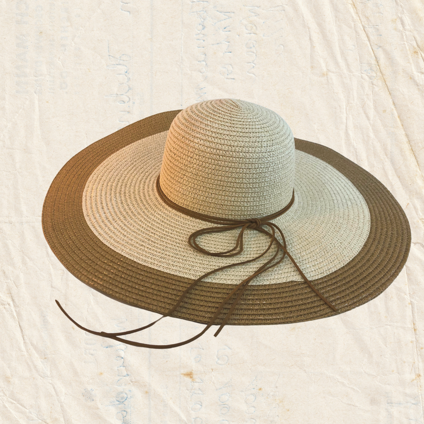 Strange Fruit : Womens Cubana Straw Hat - Brown & Tan - SALE