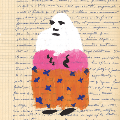 Dominick Pettersson- " Alabaster Plum Thief" : Original Print (A3, Fabriano Paper, 200 GSM)