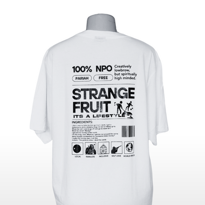 Strange Fruit - It's a Lifestyle - Short Sleeve White T-Shirt