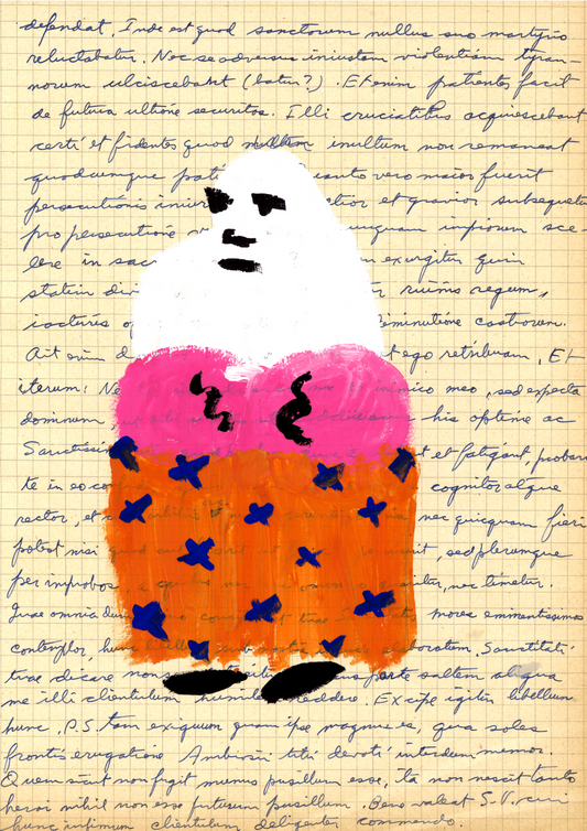 Dominick Pettersson- " Alabaster Plum Thief" : Original Print (A3, Fabriano Paper, 200 GSM)
