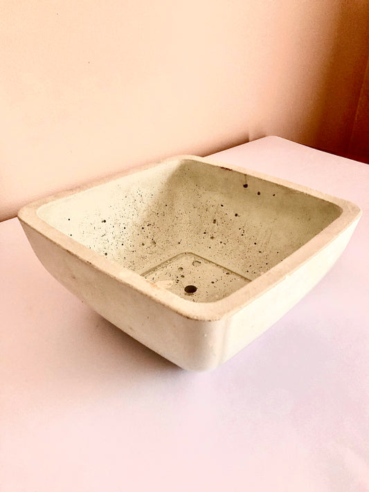 Square Concrete Planter Bowl - RL Stone Concrete Design