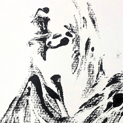 Niqab I - Montle Moorosi - Original Monotype Print