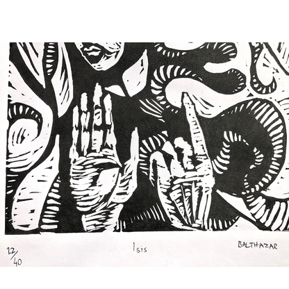 Isis - Balthazar Erasmus (Limited Edition, Original Lino Cut Prints)