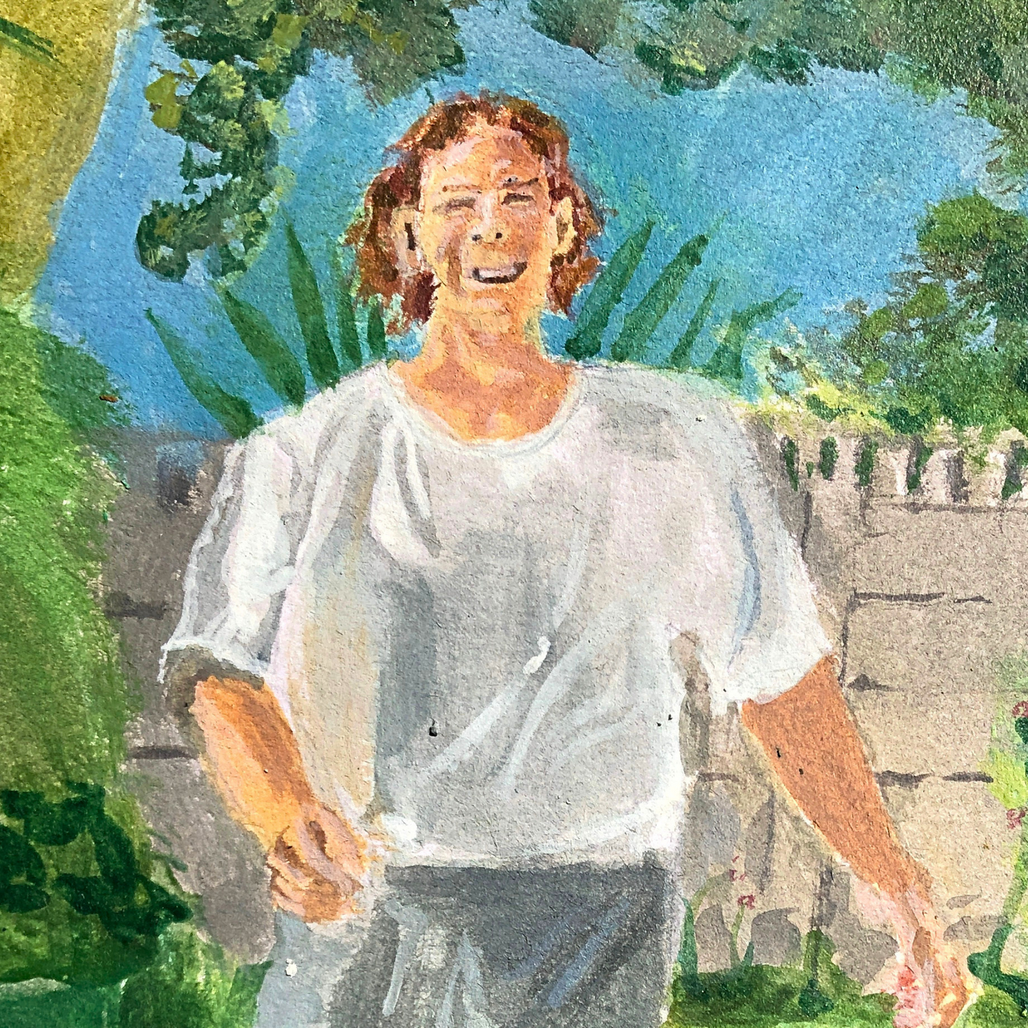 Moments Before Disaster (Acrylic Painting on Bristol Paper) - Balthazar Erasmus- SOLD
